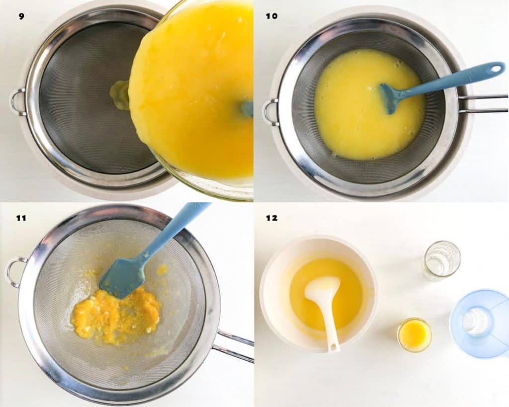 Easy Microwave Lemon Curd process collage