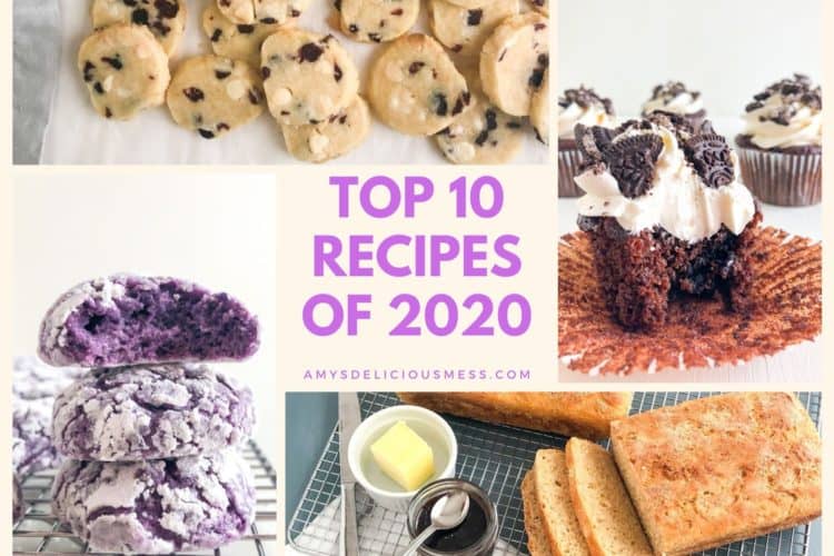 Photo collage for top recipes
